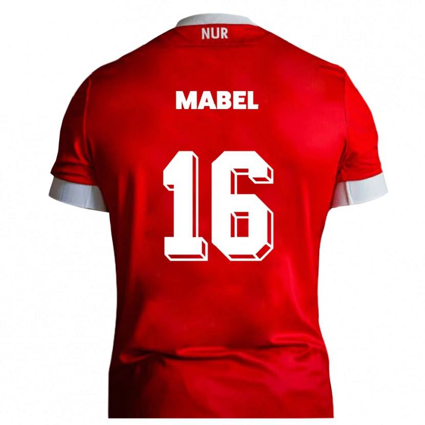 Danxen Herren Steeve Mabel #16 Rot Weiß Heimtrikot Trikot 2025/26 T-Shirt