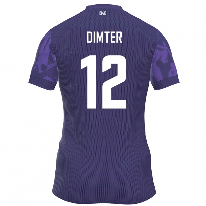 Danxen Herren Noel Dimter #12 Lila Weiß Heimtrikot Trikot 2025/26 T-Shirt