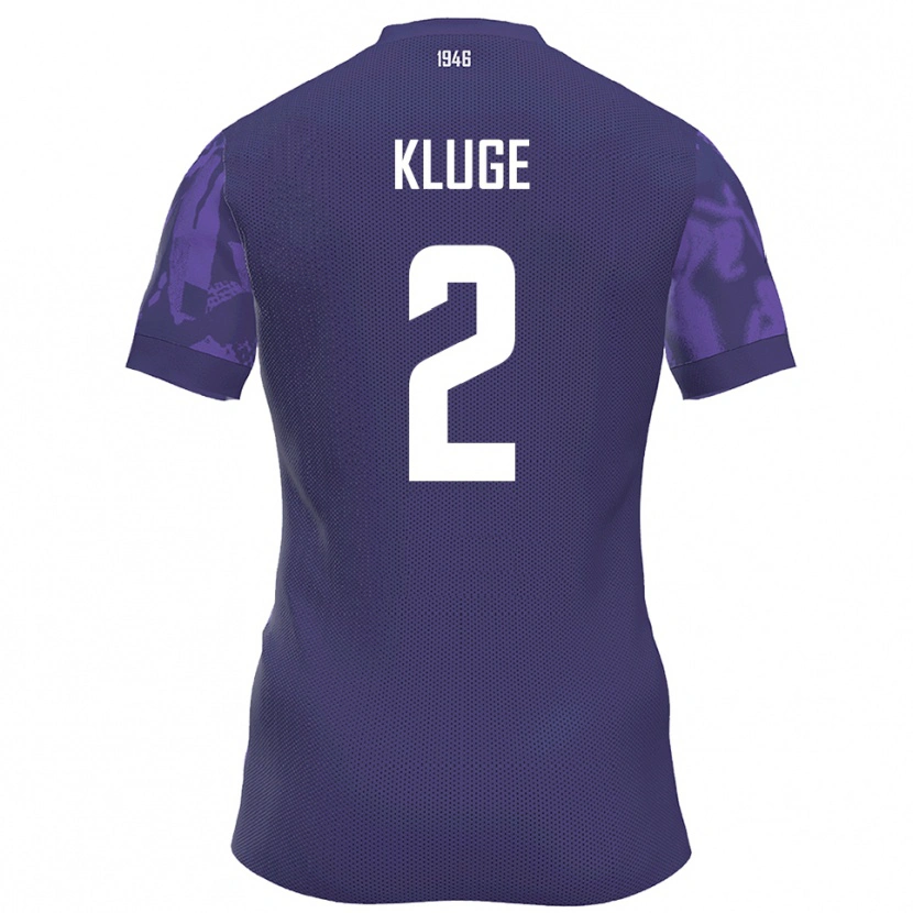 Danxen Herren Maximilian Kluge #2 Lila Weiß Heimtrikot Trikot 2025/26 T-Shirt