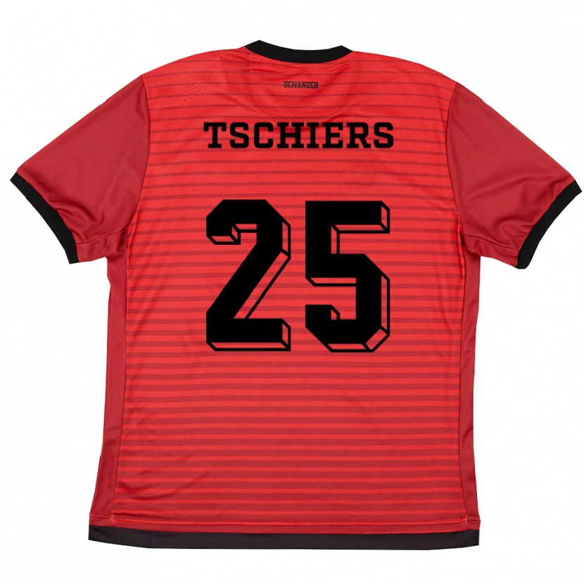 Danxen Herren Sarah Tschiers #25 Rot Schwarz Heimtrikot Trikot 2025/26 T-Shirt