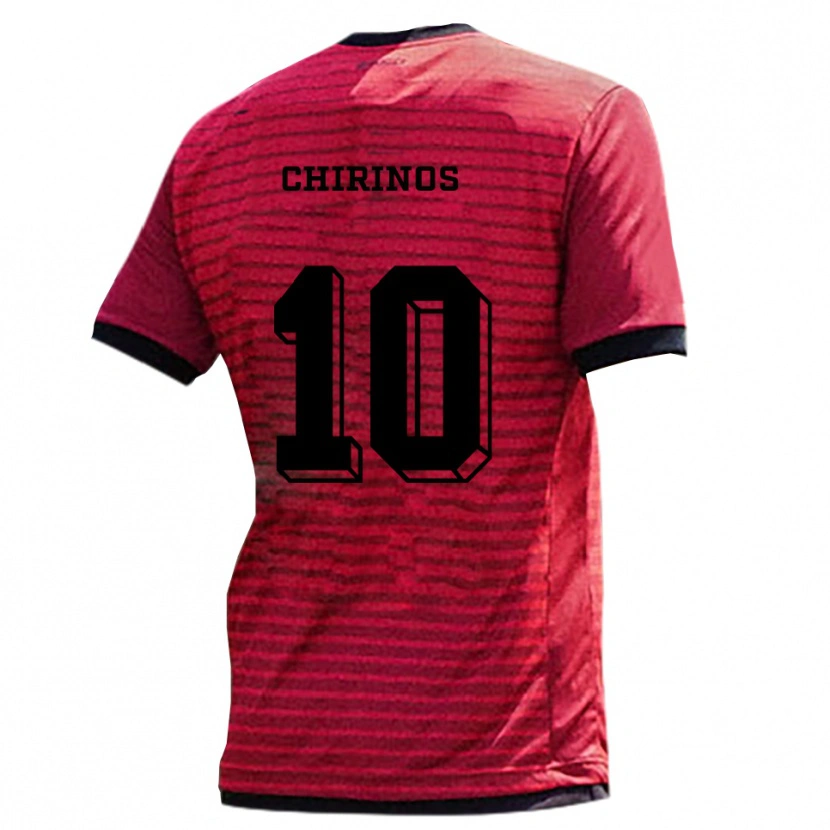 Danxen Herren Johann Chirinos #10 Rot Schwarz Heimtrikot Trikot 2025/26 T-Shirt