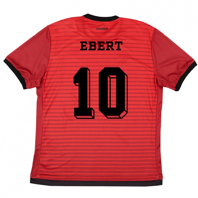 Danxen Herren Lisa Ebert #10 Rot Schwarz Heimtrikot Trikot 2025/26 T-Shirt