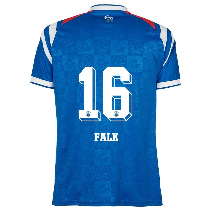 Danxen Herren Robin Falk #16 Blau Weiß Rot Heimtrikot Trikot 2025/26 T-Shirt
