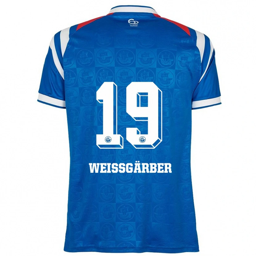 Danxen Herren Ronja Weißgärber #19 Blau Weiß Rot Heimtrikot Trikot 2025/26 T-Shirt
