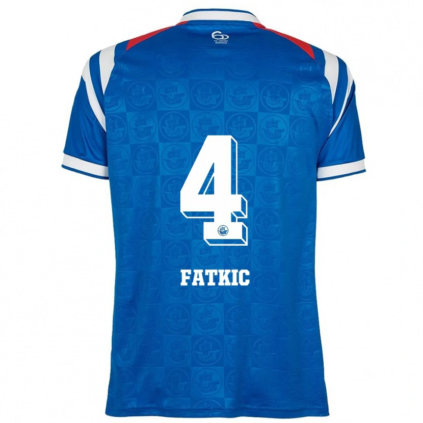 Danxen Herren Kenan Fatkic #4 Blau Weiß Rot Heimtrikot Trikot 2025/26 T-Shirt