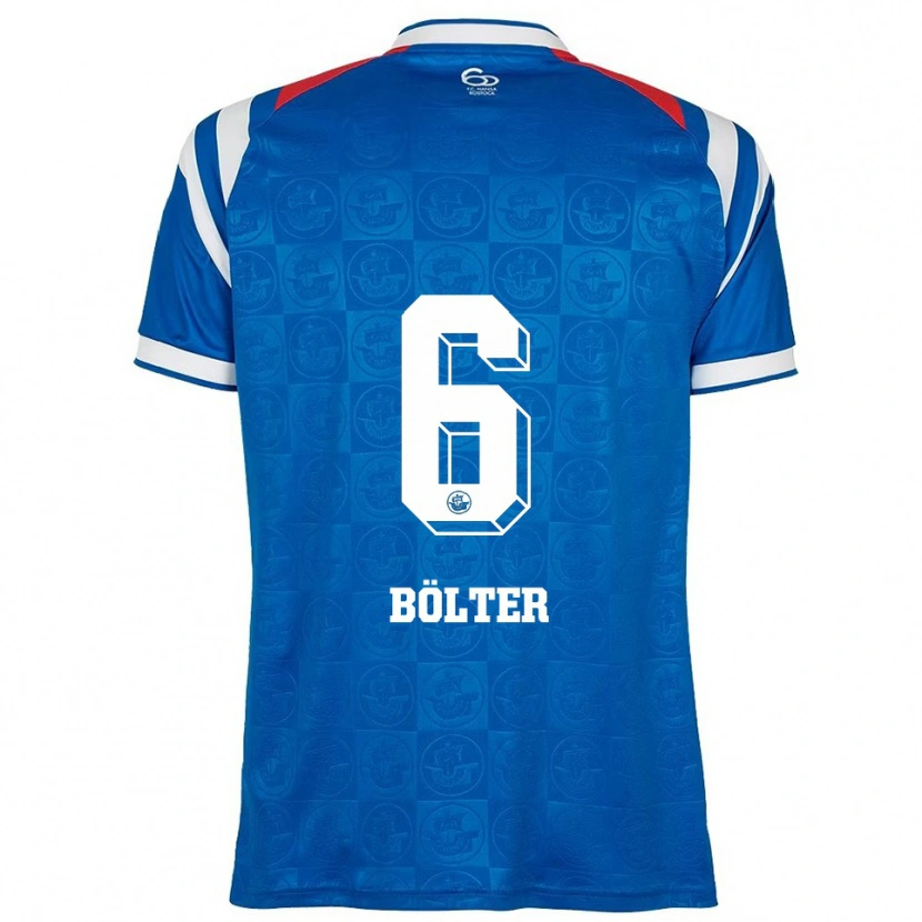 Danxen Herren Marc Bölter #6 Blau Weiß Rot Heimtrikot Trikot 2025/26 T-Shirt