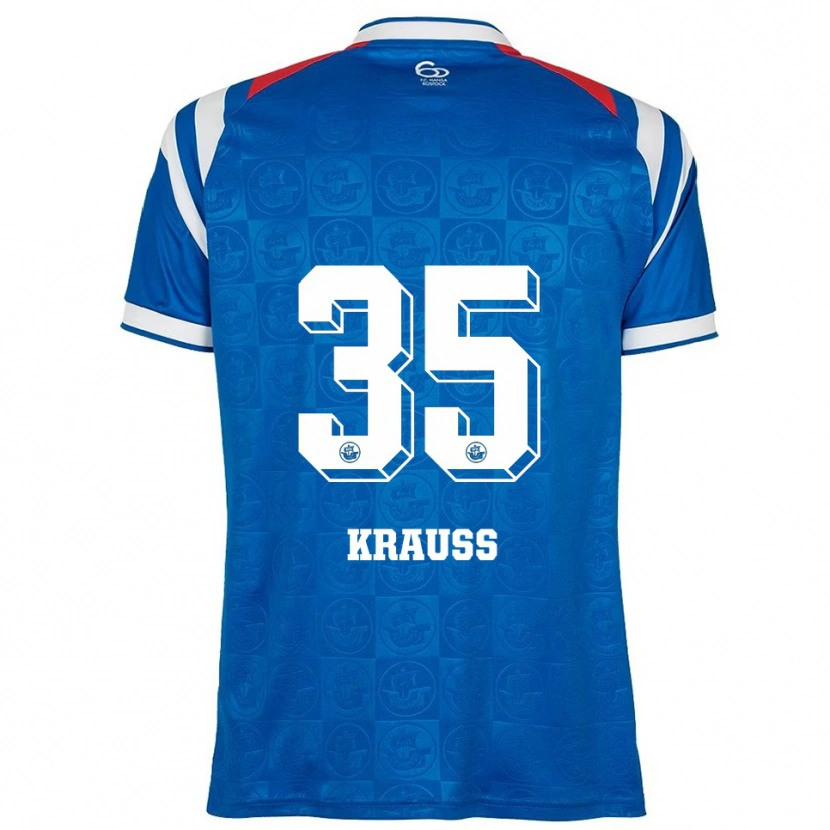 Danxen Herren Maximilian Krauß #35 Blau Weiß Rot Heimtrikot Trikot 2025/26 T-Shirt