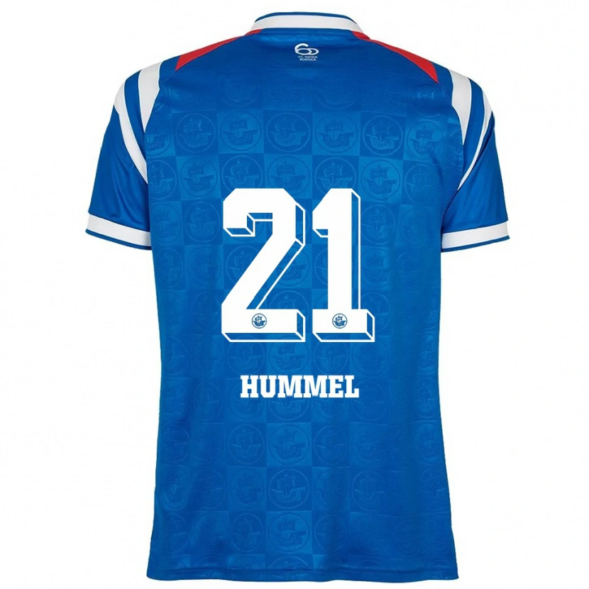 Danxen Herren David Hummel #21 Blau Weiß Rot Heimtrikot Trikot 2025/26 T-Shirt