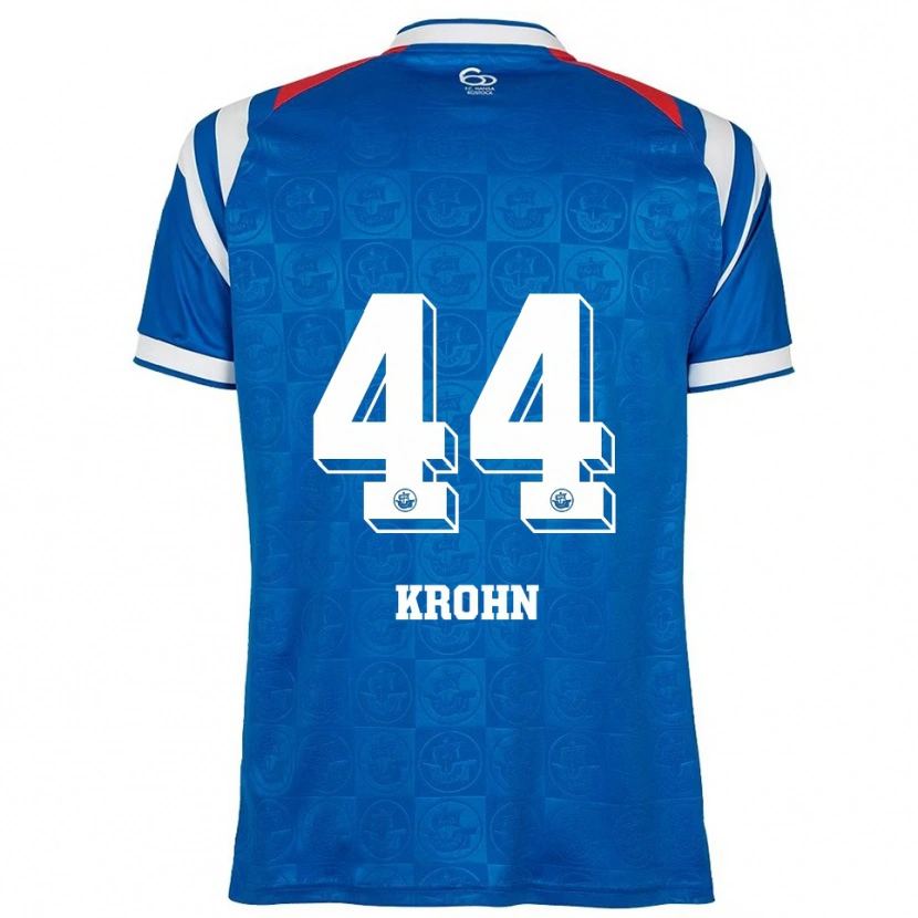 Danxen Herren Tim Krohn #44 Blau Weiß Rot Heimtrikot Trikot 2025/26 T-Shirt