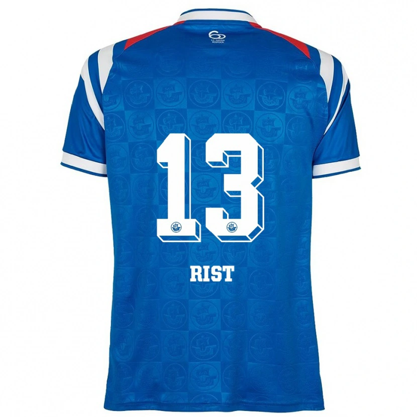 Danxen Herren Vanessa Rist #13 Blau Weiß Rot Heimtrikot Trikot 2025/26 T-Shirt