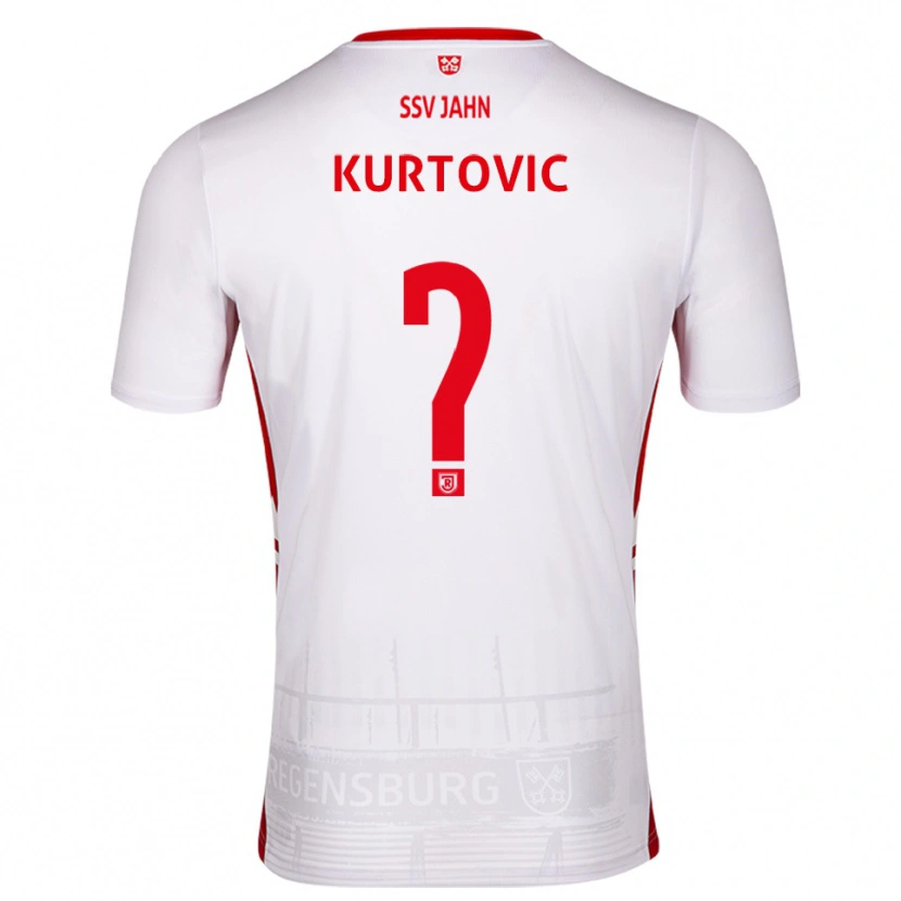 Danxen Herren Domagoj Kurtovic #0 Weiß Rot Heimtrikot Trikot 2025/26 T-Shirt
