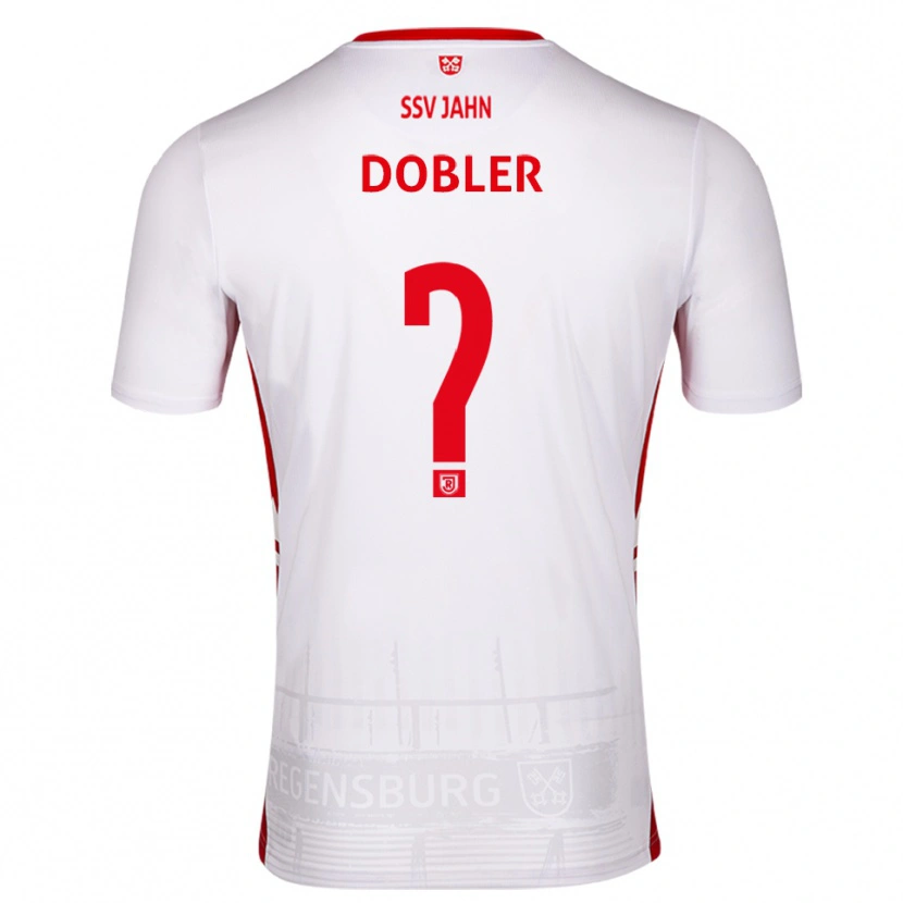 Danxen Herren Maximilian Dobler #0 Weiß Rot Heimtrikot Trikot 2025/26 T-Shirt