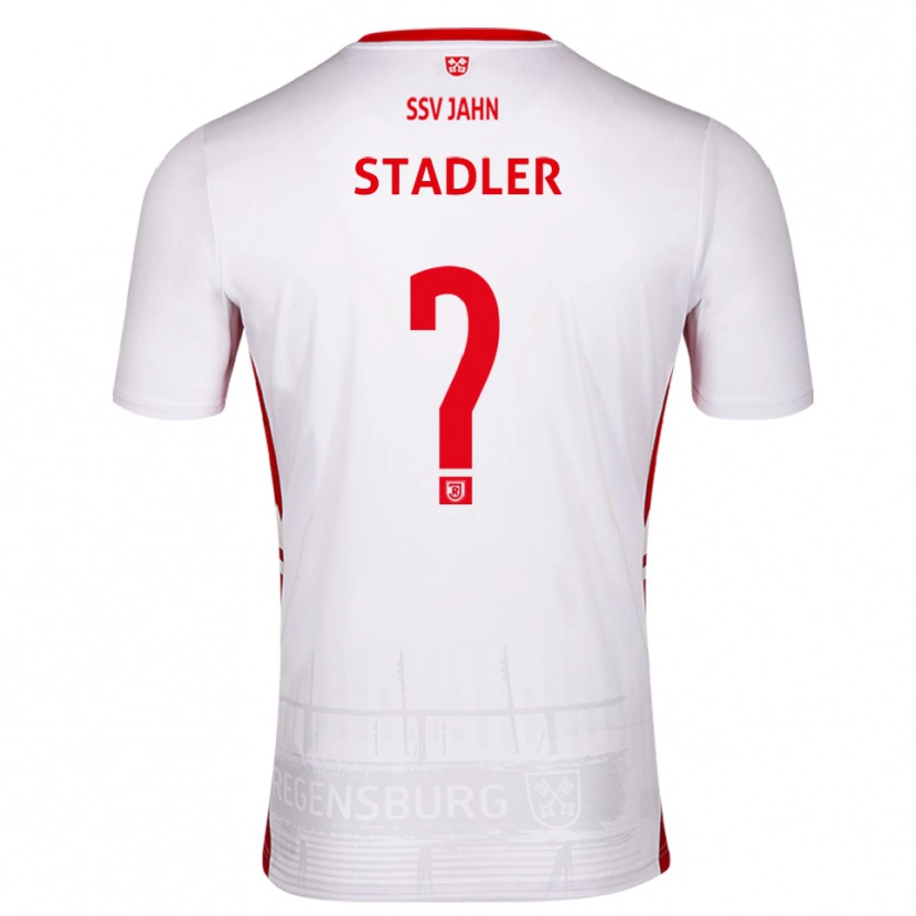 Danxen Herren Sebastian Stadler #0 Weiß Rot Heimtrikot Trikot 2025/26 T-Shirt