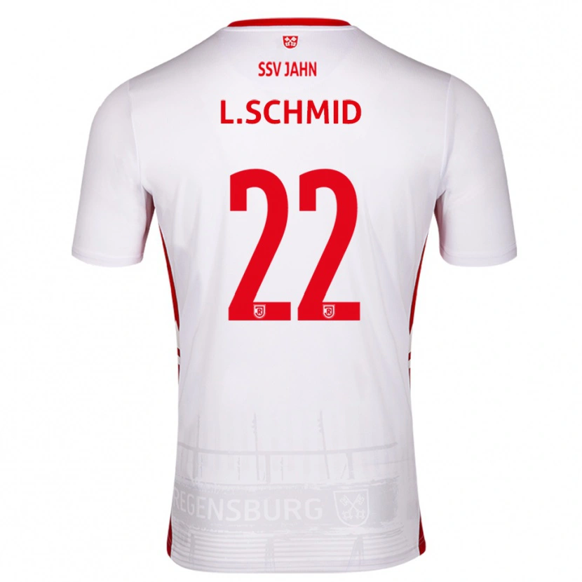 Danxen Herren Lenny Schmid #22 Weiß Rot Heimtrikot Trikot 2025/26 T-Shirt