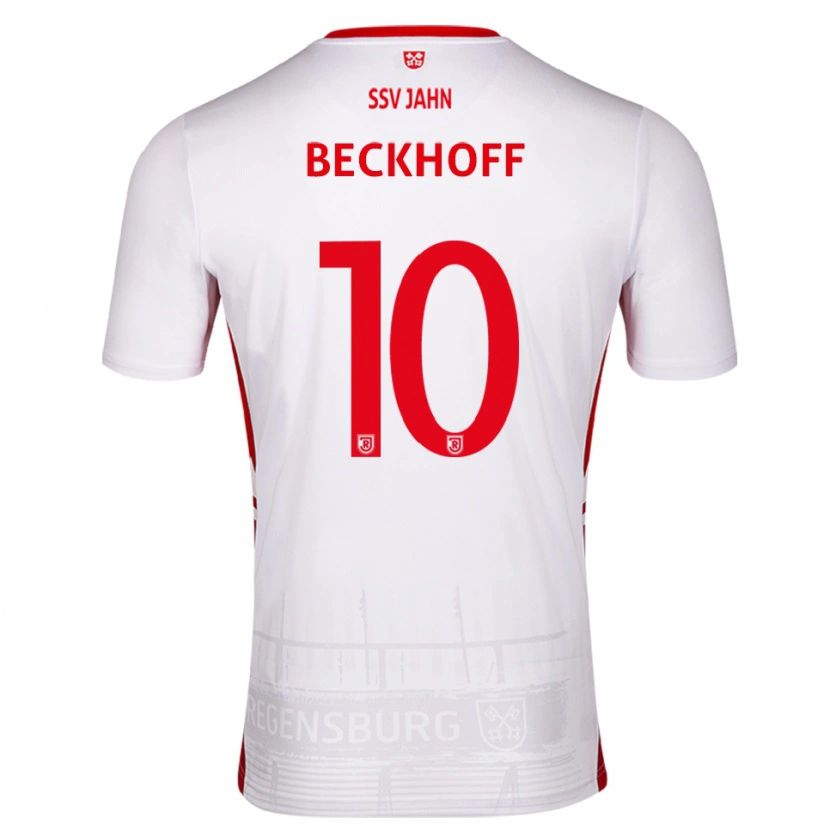 Danxen Herren Phil Beckhoff #10 Weiß Rot Heimtrikot Trikot 2025/26 T-Shirt