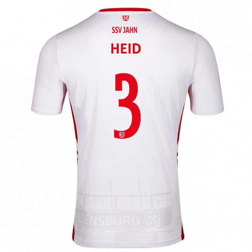 Danxen Herren Henrik Heid #3 Weiß Rot Heimtrikot Trikot 2025/26 T-Shirt