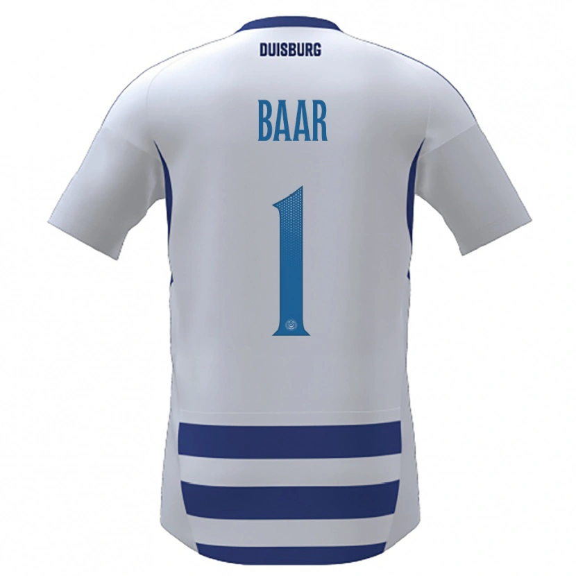 Danxen Herren Alina Baar #1 Weiß Blau Heimtrikot Trikot 2025/26 T-Shirt