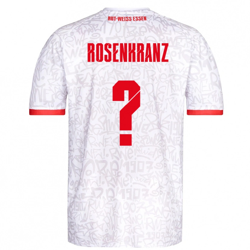 Danxen Herren Colin Rosenkranz #0 Weiß Rot Heimtrikot Trikot 2025/26 T-Shirt