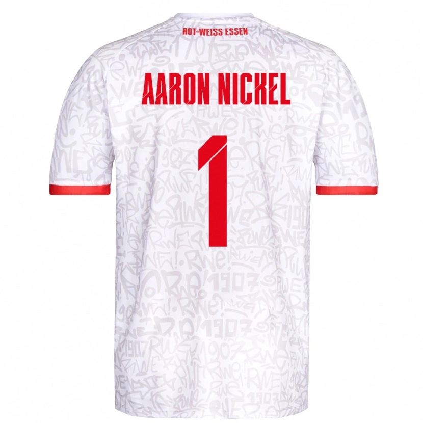 Danxen Herren Arvit Aaron Nickel #1 Weiß Rot Heimtrikot Trikot 2025/26 T-Shirt