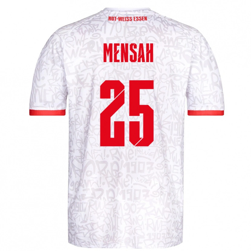 Danxen Herren Franklin Opoku-Mensah #25 Weiß Rot Heimtrikot Trikot 2025/26 T-Shirt
