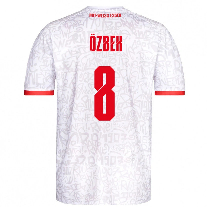 Danxen Herren Boran Özbek #8 Weiß Rot Heimtrikot Trikot 2025/26 T-Shirt