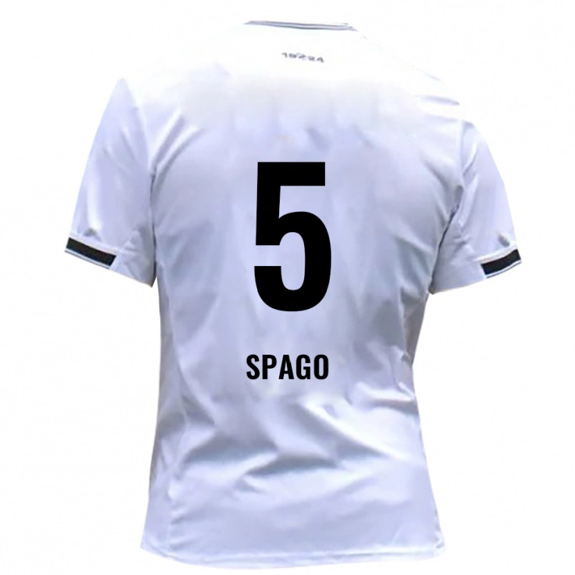 Danxen Herren Anes Spago #5 Weiß Rot Heimtrikot Trikot 2025/26 T-Shirt