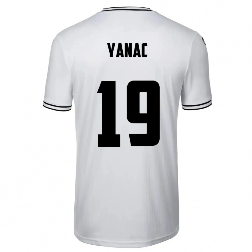 Danxen Herren Kaan Yanac #19 Weiß Schwarz Heimtrikot Trikot 2025/26 T-Shirt