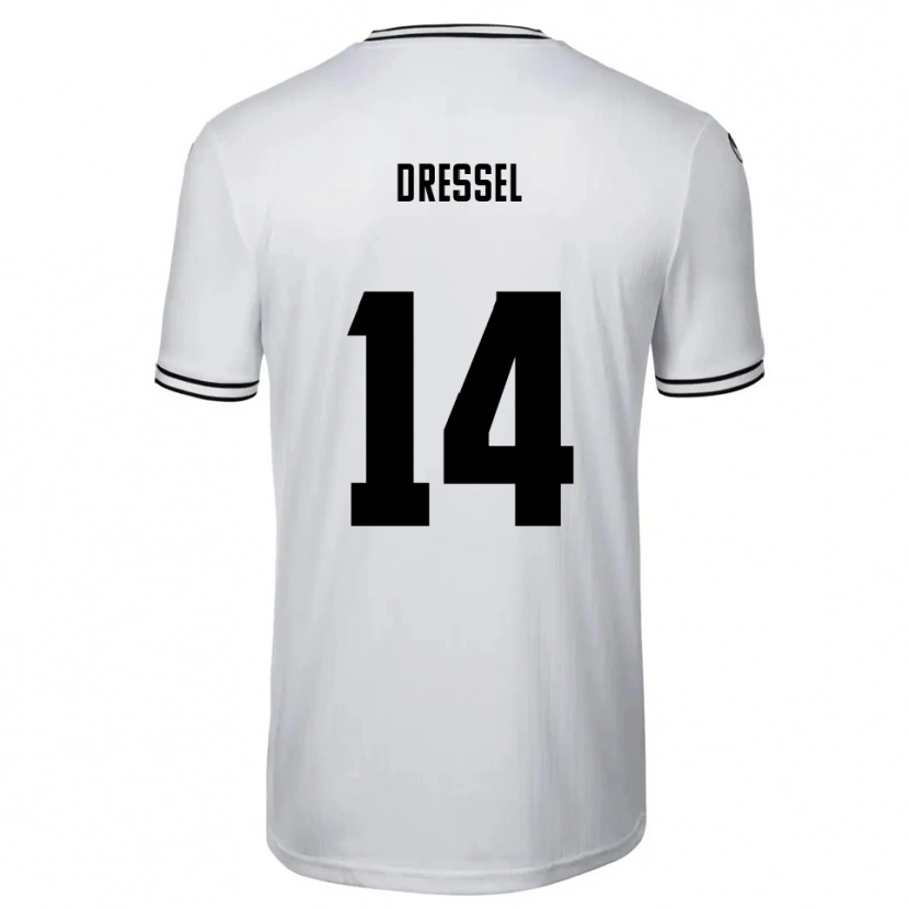 Danxen Herren Dennis Dressel #14 Weiß Schwarz Heimtrikot Trikot 2025/26 T-Shirt