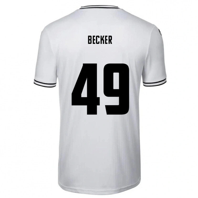 Danxen Herren André Becker #49 Weiß Schwarz Heimtrikot Trikot 2025/26 T-Shirt