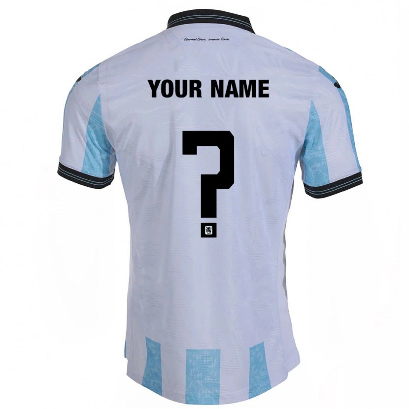 Danxen Herren Ihren Namen #0 Weiß Himmelblau Heimtrikot Trikot 2025/26 T-Shirt