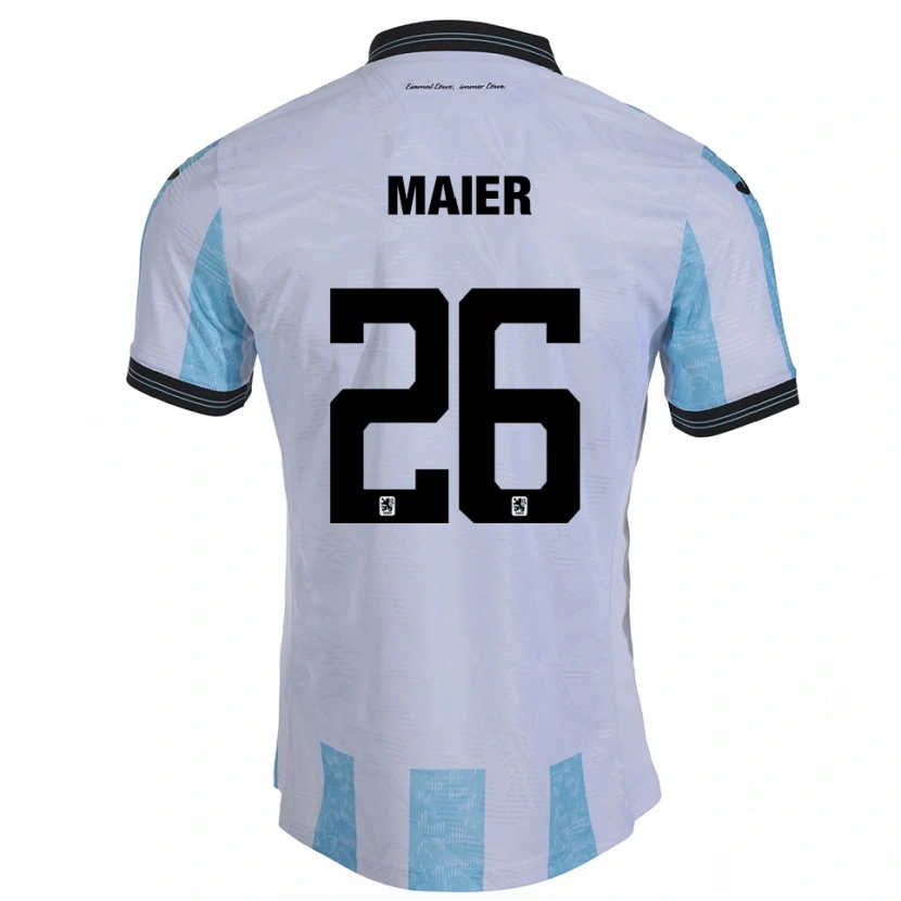 Danxen Herren Philipp Maier #26 Weiß Himmelblau Heimtrikot Trikot 2025/26 T-Shirt
