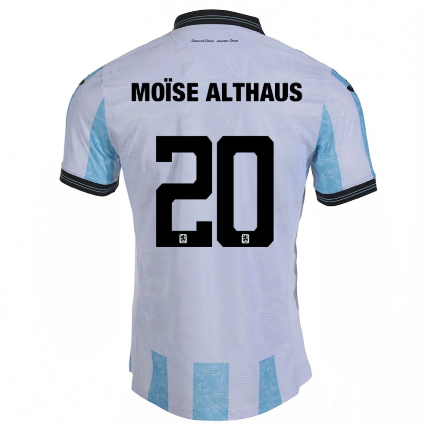 Danxen Herren Samuel Moïse Althaus #20 Weiß Himmelblau Heimtrikot Trikot 2025/26 T-Shirt