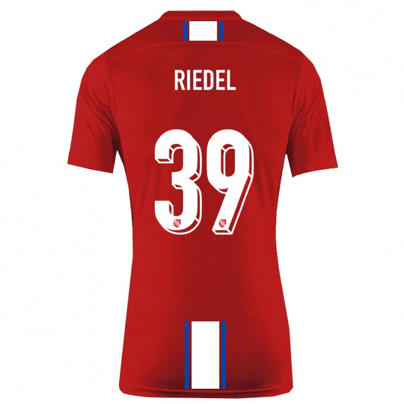 Danxen Herren Florian Riedel #39 Rot Weiß Heimtrikot Trikot 2025/26 T-Shirt