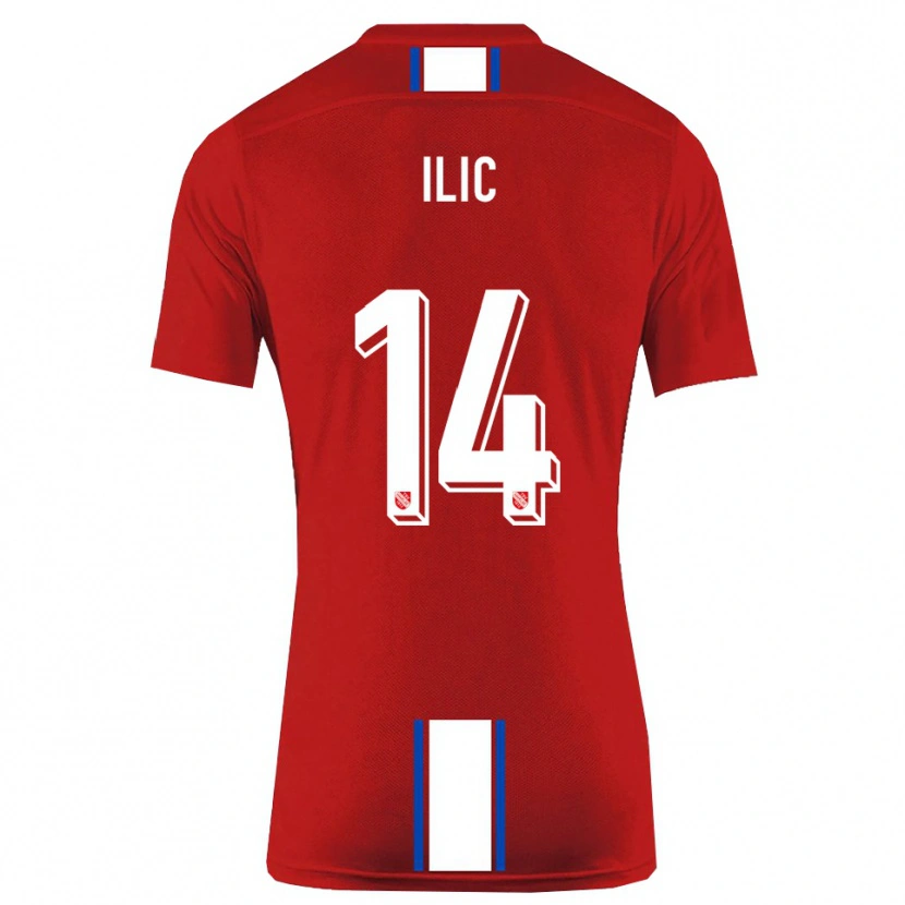 Danxen Herren Marko Ilic #14 Rot Weiß Heimtrikot Trikot 2025/26 T-Shirt