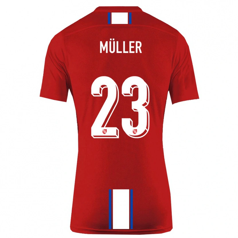 Danxen Herren Robin Müller #23 Rot Weiß Heimtrikot Trikot 2025/26 T-Shirt