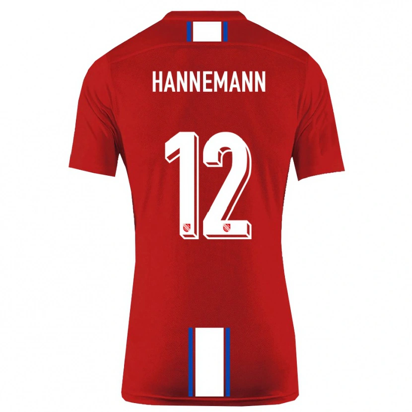 Danxen Herren Sören Hannemann #12 Rot Weiß Heimtrikot Trikot 2025/26 T-Shirt
