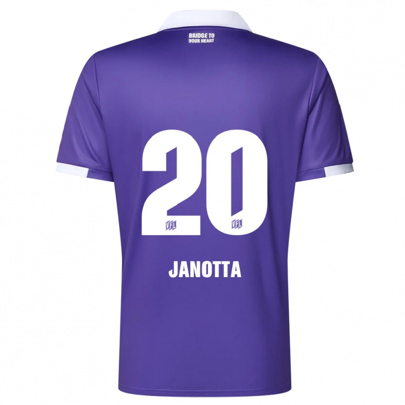 Danxen Herren Theo Janotta #20 Lila Weiß Heimtrikot Trikot 2025/26 T-Shirt