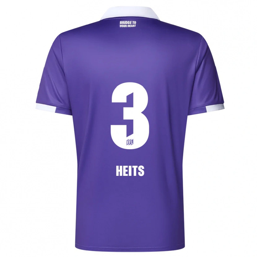 Danxen Herren Lasse Heits #3 Lila Weiß Heimtrikot Trikot 2025/26 T-Shirt