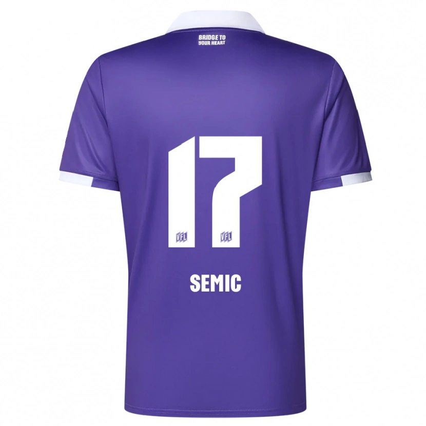 Danxen Herren Lion Semic #17 Lila Weiß Heimtrikot Trikot 2025/26 T-Shirt