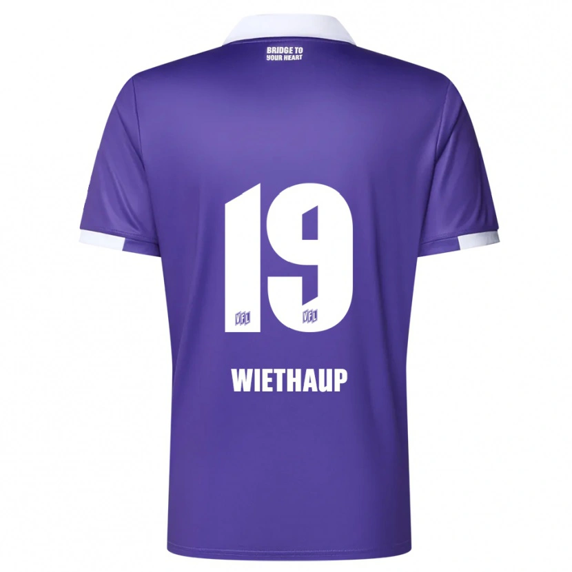 Danxen Herren Kevin Wiethaup #19 Lila Weiß Heimtrikot Trikot 2025/26 T-Shirt