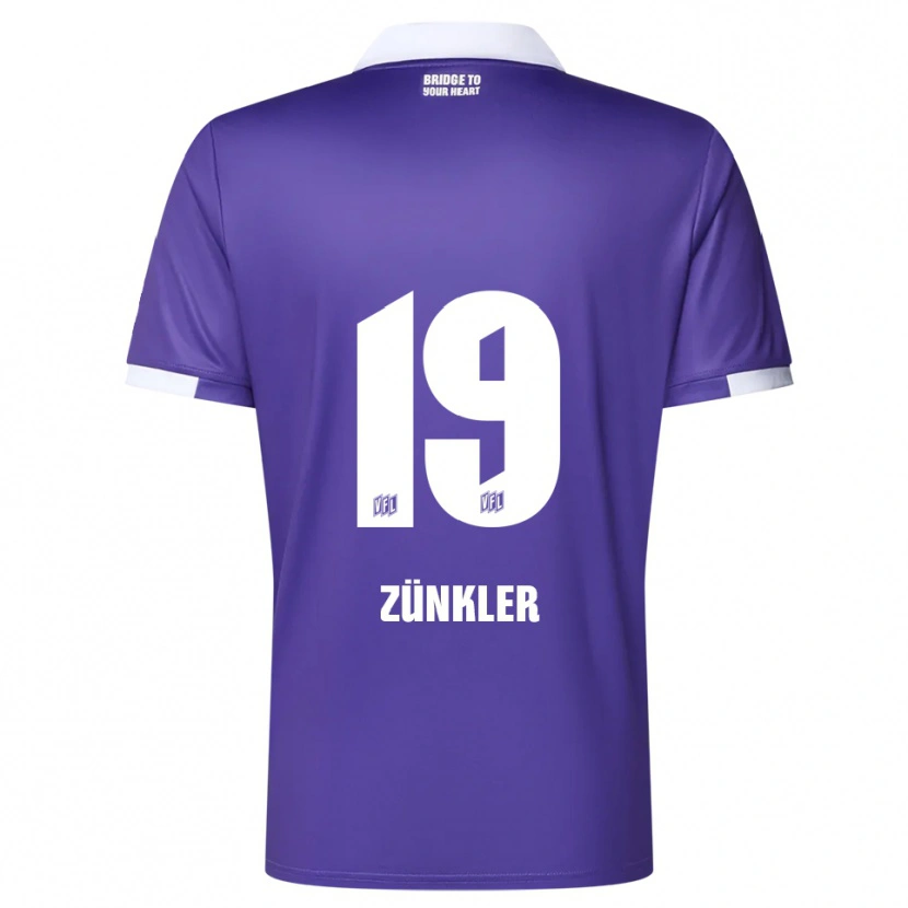 Danxen Herren Bernd Zünkler #19 Lila Weiß Heimtrikot Trikot 2025/26 T-Shirt