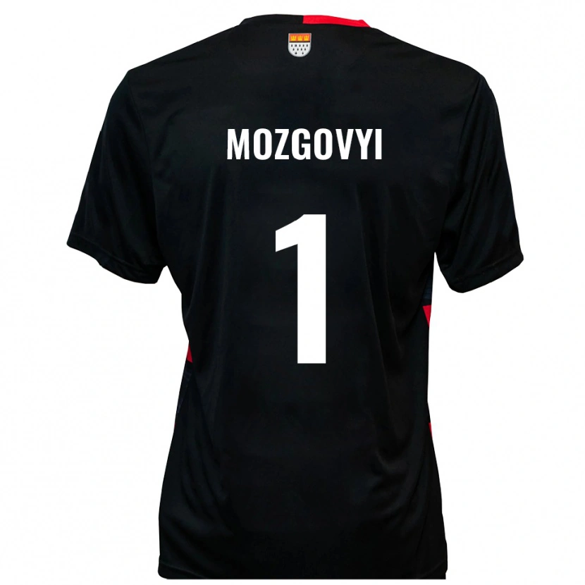 Danxen Herren Arseniy Mozgovyi #1 Schwarz Rot Heimtrikot Trikot 2025/26 T-Shirt