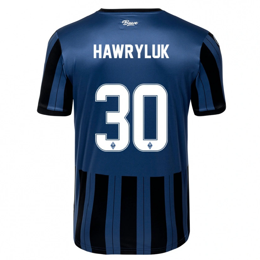 Danxen Herren Lucien Hawryluk #30 Blau Grau Schwarz Heimtrikot Trikot 2025/26 T-Shirt