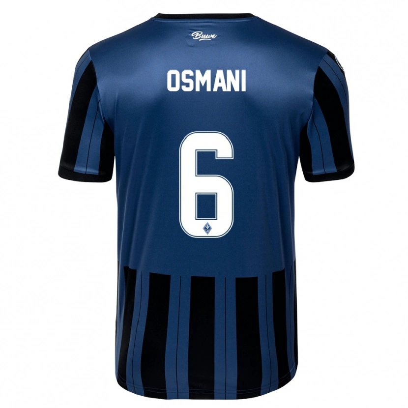 Danxen Herren Samir Osmani #6 Blau Grau Schwarz Heimtrikot Trikot 2025/26 T-Shirt