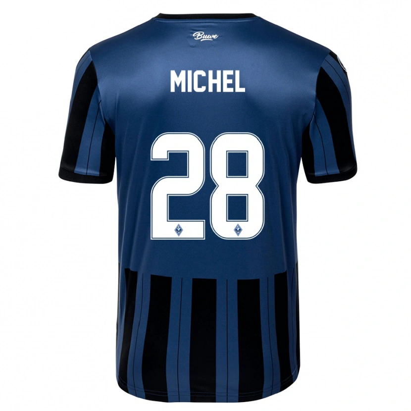 Danxen Herren Diego Michel #28 Blau Grau Schwarz Heimtrikot Trikot 2025/26 T-Shirt