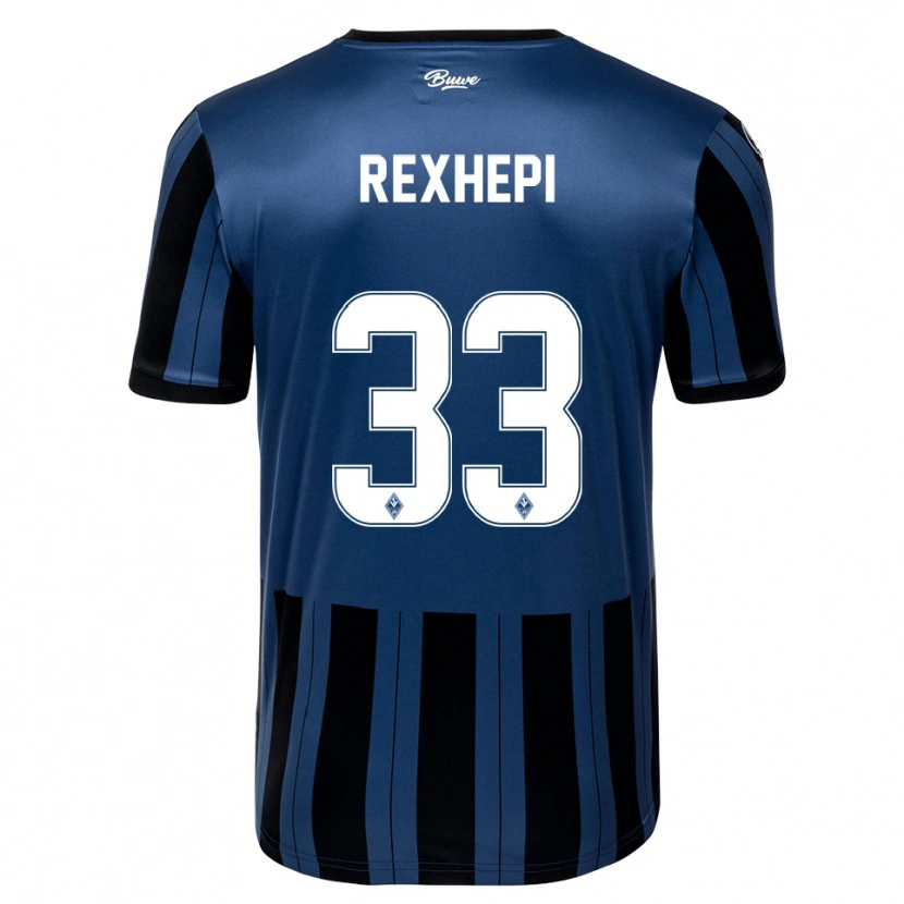 Danxen Herren Arlind Rexhepi #33 Blau Grau Schwarz Heimtrikot Trikot 2025/26 T-Shirt