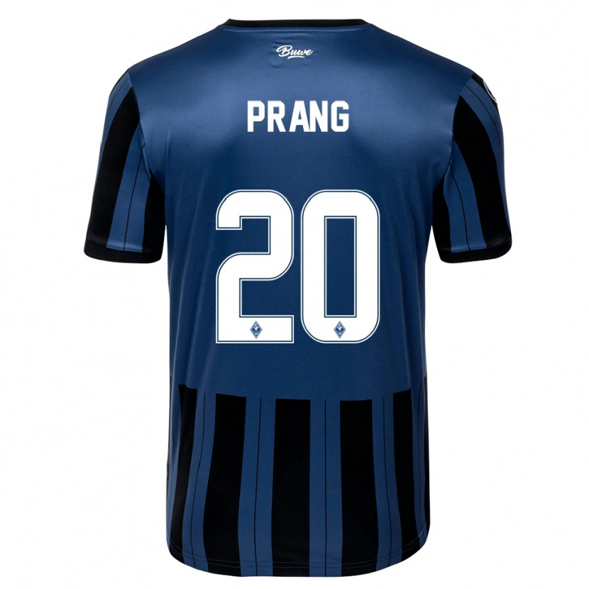 Danxen Herren Ebbe Prang #20 Blau Grau Schwarz Heimtrikot Trikot 2025/26 T-Shirt