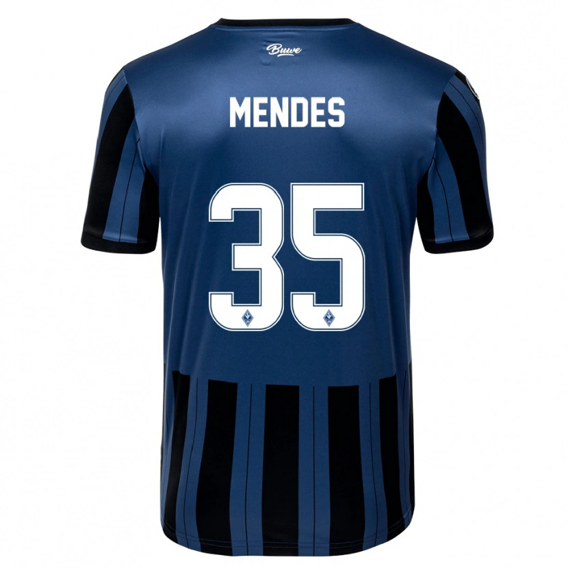 Danxen Herren Djayson Mendes #35 Blau Grau Schwarz Heimtrikot Trikot 2025/26 T-Shirt
