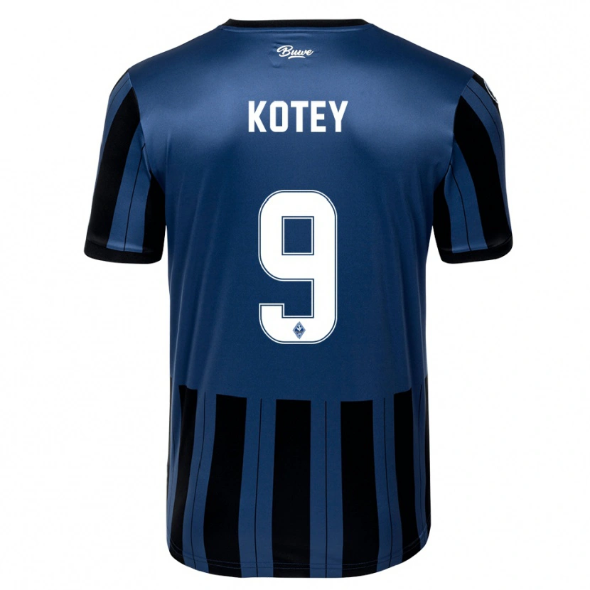 Danxen Herren Britmon Kotey #9 Blau Grau Schwarz Heimtrikot Trikot 2025/26 T-Shirt