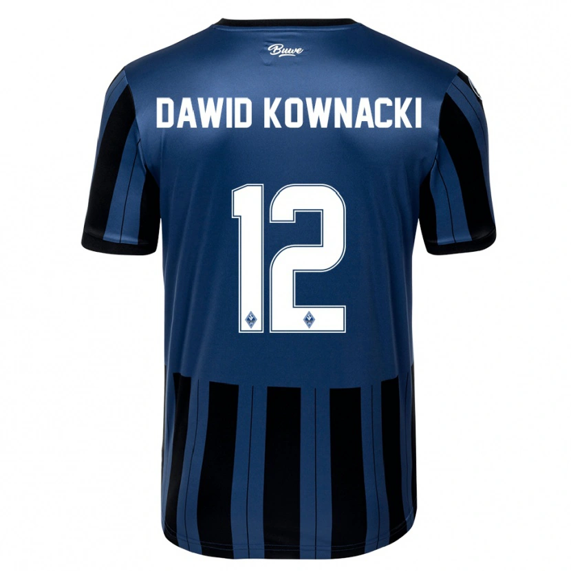 Danxen Herren Jakub Dawid Kownacki #12 Blau Grau Schwarz Heimtrikot Trikot 2025/26 T-Shirt